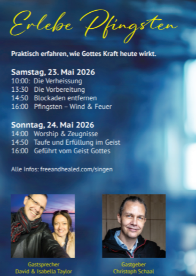 Pfingst-Kon 2026 mit free&healed-Team