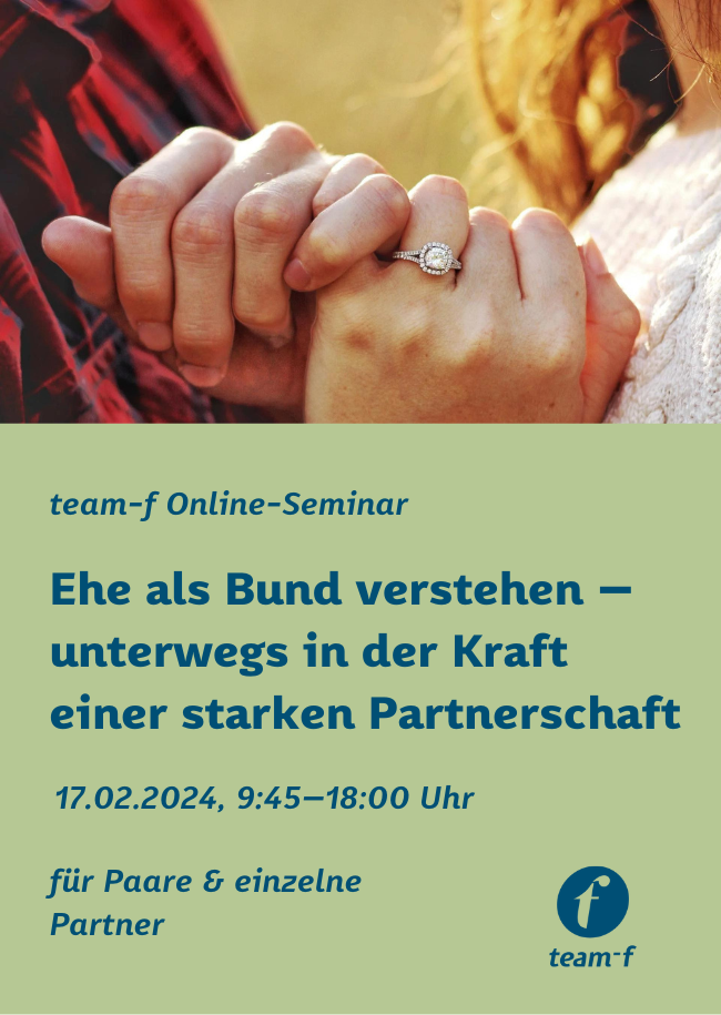 Ehe als Bund verstehen – unterwegs in der Kraft einer starken Partnerschaft