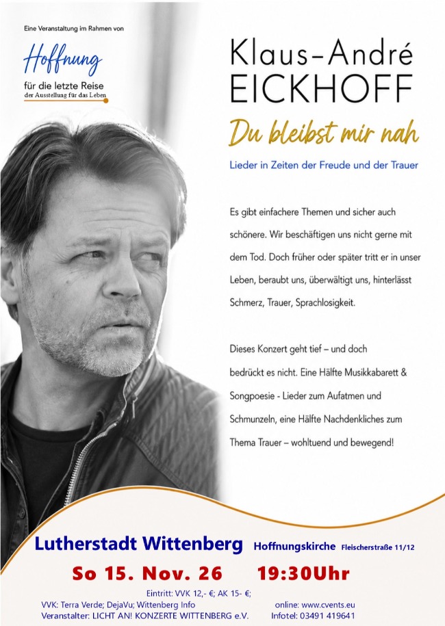 Klaus-André Eickhoff  "Du bleibst mir nahe"