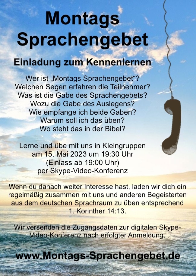 Montags Sprachengebet - ONLINE