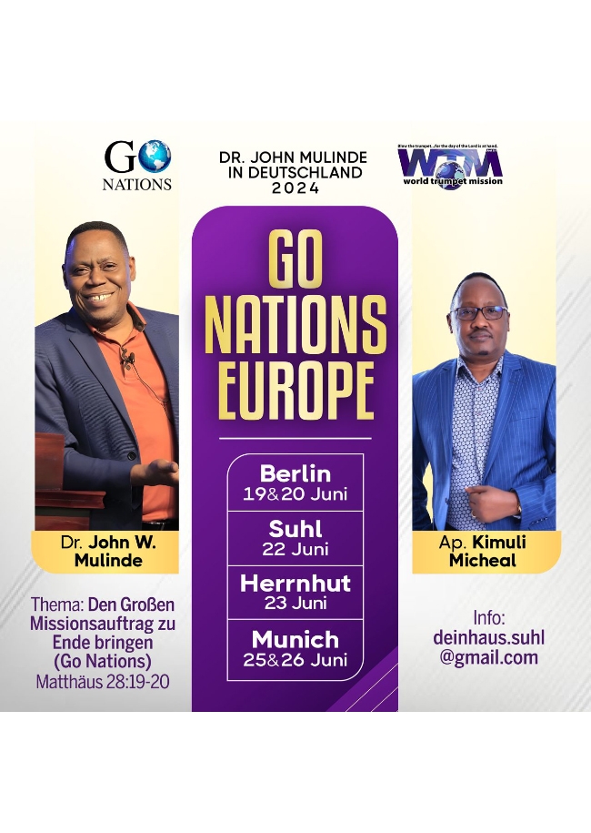 Dr. John Mulinde/ Go Nations - THE GREAT COMMISSION