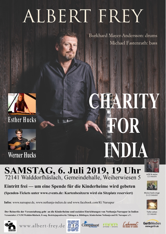 CHARITY FOR INDIA – der Nethanja-Kulturabend 2019