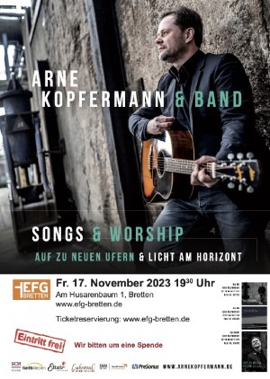 WORSHIP & SONGS mit Arne Kopfermann & Band