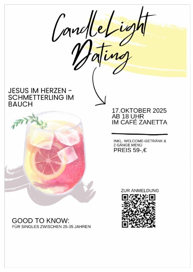 CandleLight Dating im café ZANETTA