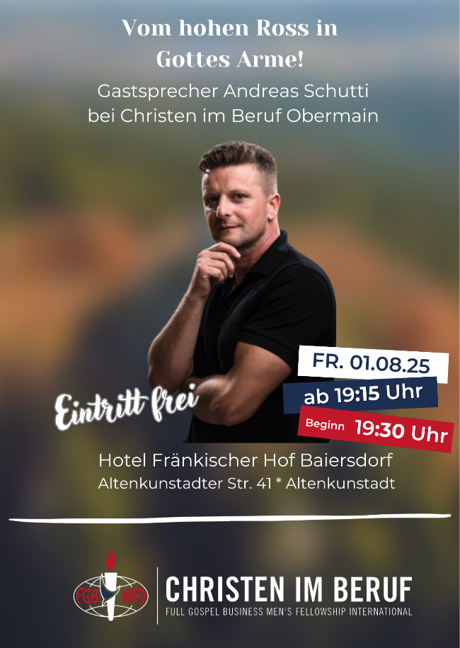 Vom hohen Ross in Gottes Arme!