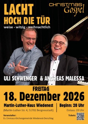 Lacht hoch die Tür