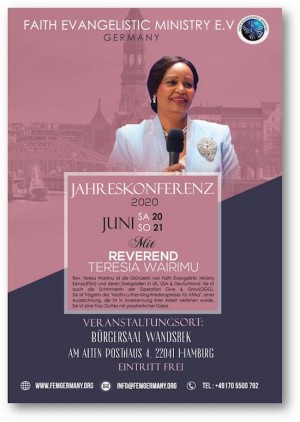 Jahreskonferenz 2020 mit Rev. Teresia Wairimu