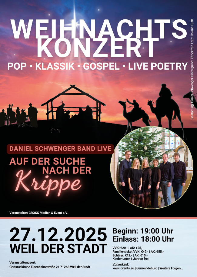 Weihnachtskonzert 'Auf der Suche nach der Krippe'