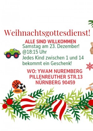 Weihnachtsgottesdienst!