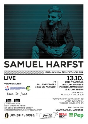 Samuel Harfst - Endlich da sein, wo ich bin Tour