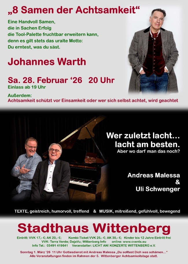 Andreas Malessa & Uli Schwenger "Wer zuletzt lacht…  lacht am besten. Aber wo darf man das noch?"