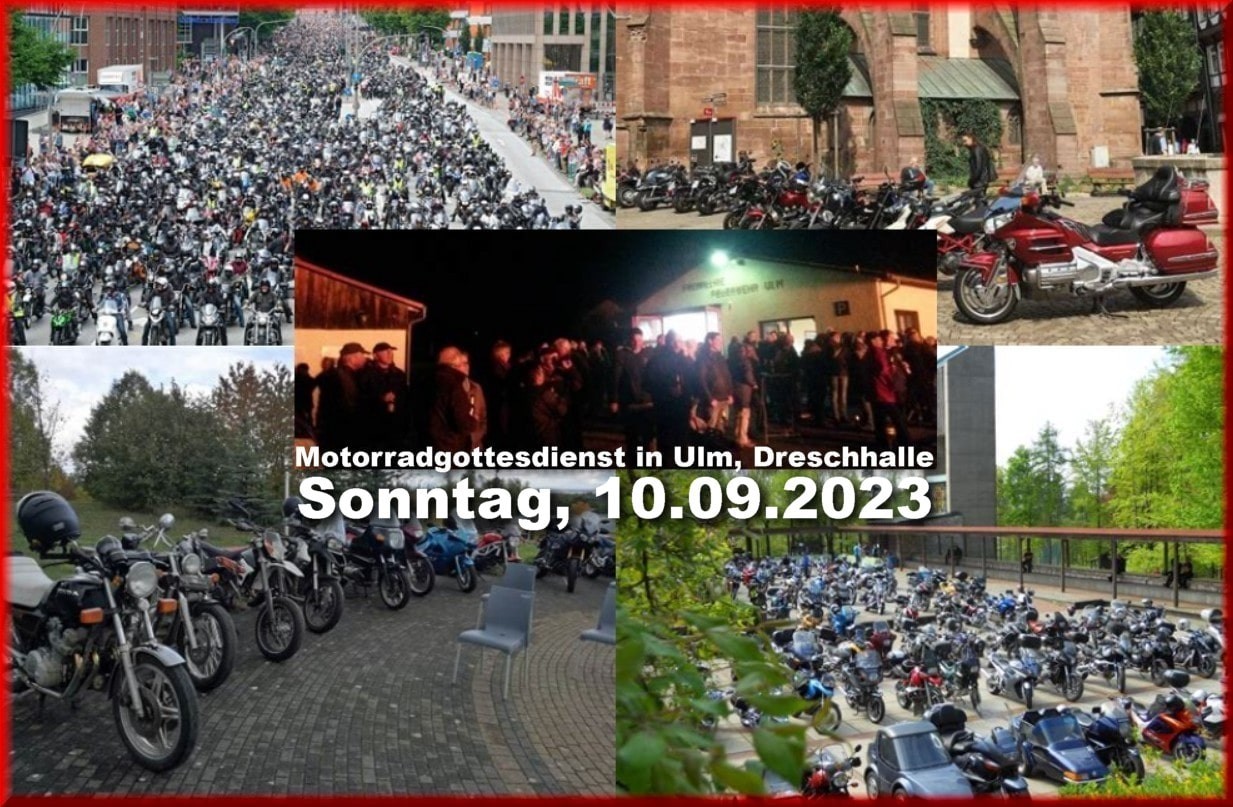 Motorrad-Gottesdienst im Ulmtal