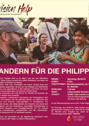 Wandern für die Philippinen „Vision Help Stiftung“