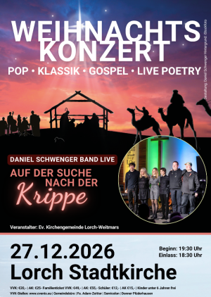 Weihnachtskonzert Auf der Suche nach der Krippe
