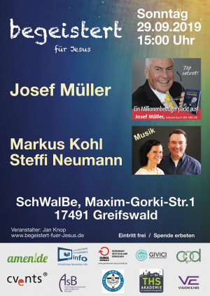 Einladung zum Gottesdienst mit Josef Müller!