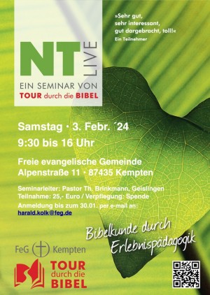 NTLive:  TOUR durch die BIBEL - Seminar