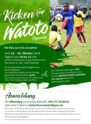 Kicken für Watoto Uganda