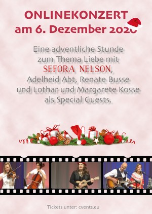 Online-Konzert mit Sefora Nelson zum Thema Liebe