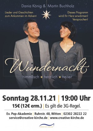Wundernacht – Konzert mit Dania König und Martin Buchholz
