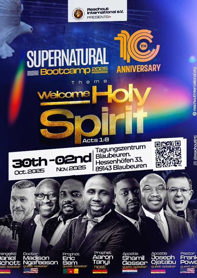 Welcome Holy Spirit (Acts 1:8) - Supernatural Boot Camp 2025