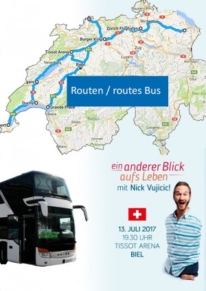 Un autre regard sur la vie avec Nick Vujicic - Billet de bus
