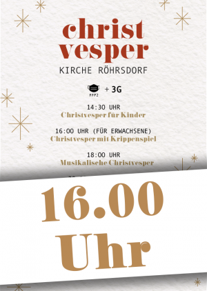 Christvesper mit Krippenspiel