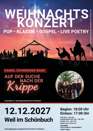 Weihnachtskonzert 'Auf der Suche nach der Krippe'